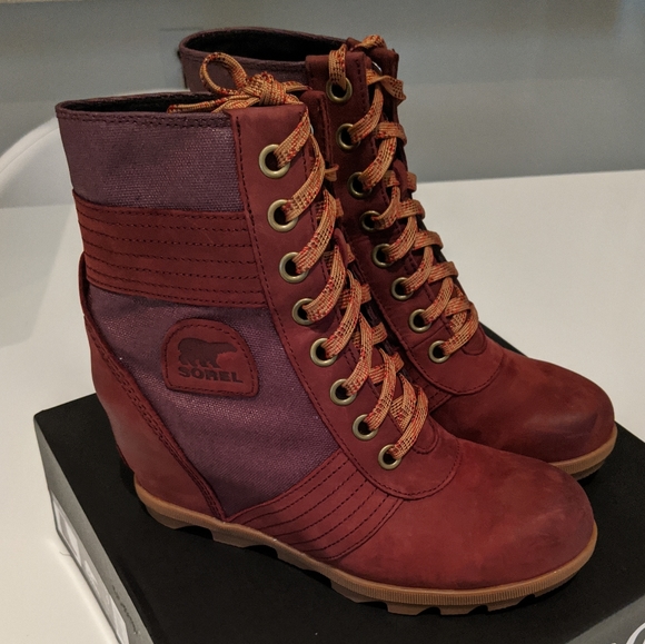 Sorel Lexie Waterproof Wedge Boots 